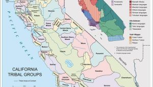 California Indian Tribe Map A Definitive Map On the Location and Language Groups Of the First