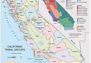California Indian Tribes Map A Definitive Map On the Location and Language Groups Of the First