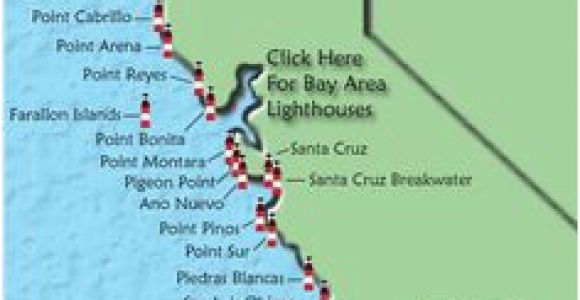 California Lighthouses Map 16 Best California Map Images On Pinterest West Coast
