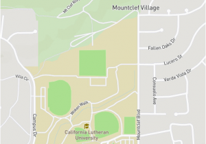 California Lutheran University Campus Map Cal Lutheran Map
