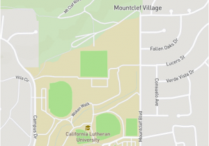 California Lutheran University Map Cal Lutheran Map