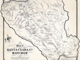 California Map Drawing Ralph Rambo S Hand Drawn Map Of Santa Clara Valley Ranchos During