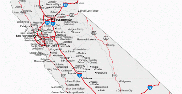 California Map with All Cities Map Of California Cities California Road Map