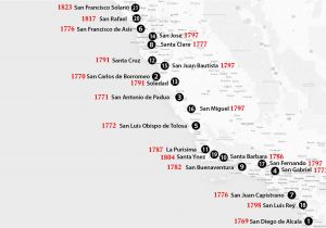 California Mission Map to Print California Missions Map where to Find them