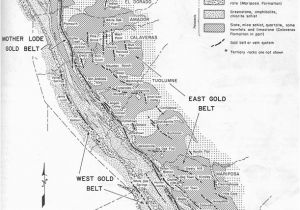 California Mother Lode Map Structural Geology Of Strike Slip