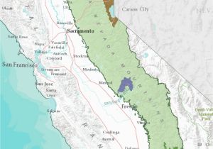 California Mountain Region Map California Mountain Range Map Detailed Sierra Nevada Mountains On Us