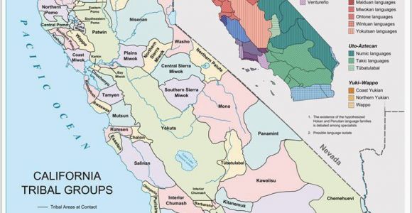 California Native American Tribes Map A Definitive Map On the Location and Language Groups Of the First