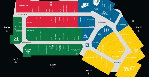 California Outlets Map Center Map for Charlotte Premium Outletsa A Shopping Center In