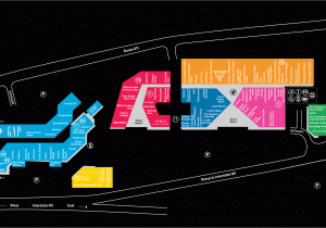 California Outlets Map Center Map for the Crossings Premium Outletsa A Shopping Center In