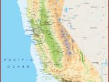 California Physical Features Map California Geography Map Maps Directions