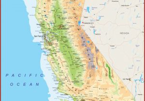 California Physical Features Map California Geography Map Maps Directions
