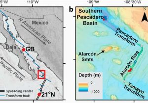 California Precipitation Map A Map Of Gulf Of California Showing Tectonics Of the Region and