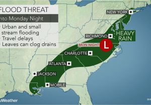 California Precipitation Map Heavy Rain to Raise Flood Concerns In southern Us Early This Week