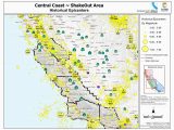 California Quake Map Earthquake Map northern California New San Francisco Earthquake Map