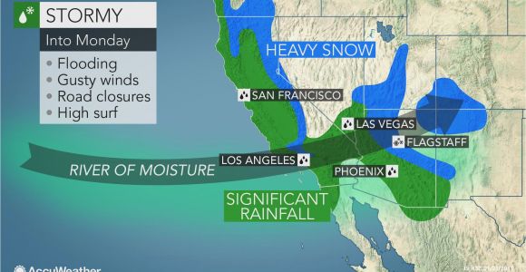 California Rainfall Map California to Face More Flooding Rain Burying Mountain Snow Into Monday