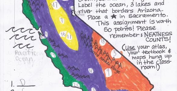 California Relief Map Project Recreation Bawolski Life Times
