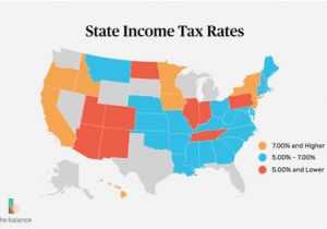 California Sales Tax Map A List Of State Income Tax Rates