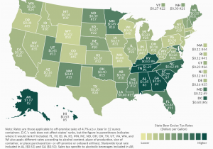 California Sales Tax Map How High are Beer Taxes In Your State Tax Foundation