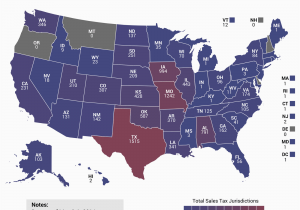 California Sales Tax Map State Sales Tax Jurisdictions Approach 10 000 Tax Foundation