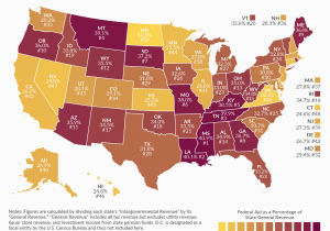 California Sales Tax Map which States Rely the Most On Federal Aid Tax Foundation