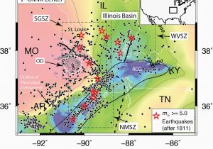 California Seismic Activity Map Risk Earthquake In St Louis Higher Than People May Realize Full