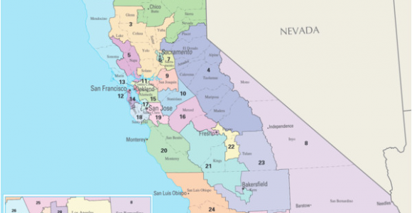 California Senate Map United States Congressional Delegations From California Wikipedia