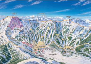 California Ski areas Map Winter Trail Map Kirkwood Ski Resort