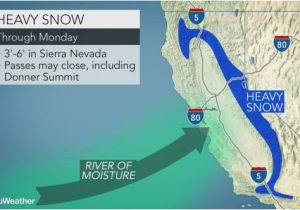 California Snow Map California Snow Map Luxury California to Face More Flooding Rain