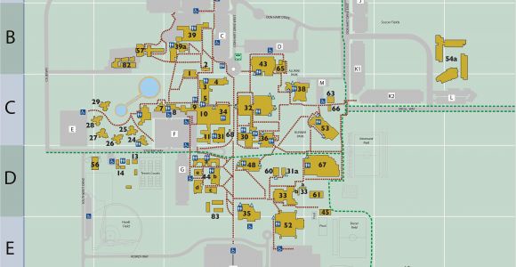California State University Campuses Map Campus Map Csu Bakersfield