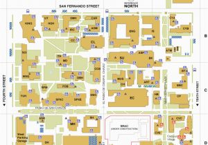 California State University Campuses Map Main Campus Map San Jose State University
