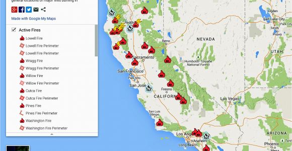 California Statewide Fire Map Map California Map Current California Wildfires California List Of