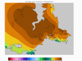 California Temperature Map by Month School Based Weather Station Network Monthly Means