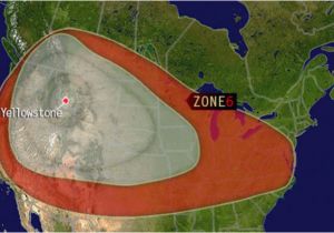 California Volcano Map Yellowstone Volcano Eruption Death Zone Millions Stranded In ash