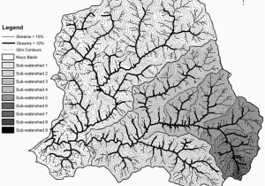 California Watershed Map Map Of the Upper Noyo River Basin Mendocino County northern