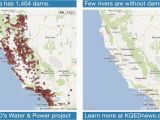 California Watershed Map More Than 1 400 Dams and Diversions Provide Graphic Proof Of the