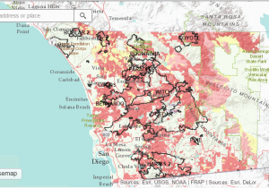 California Wildfire Map 2014 Wildfire Hazard Map Ready San Diego