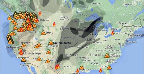 California Wildfire Smoke Map Wildfire Smoke Map August 31 2015 Wildfire today