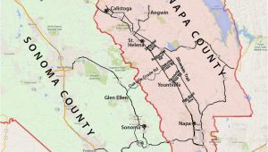 California Wine areas Map Wine Country Map sonoma and Napa Valley