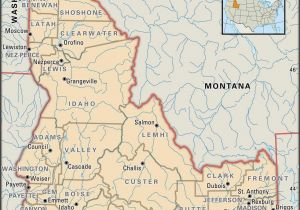 Camas oregon Map State and County Maps Of Idaho