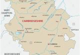 Cambridge On A Map Of England Vector Map County Cambridgeshire Stock Photos Vector Map County