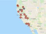 Camino California Map Map See where Wildfires are Burning In California Nbc southern