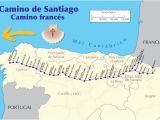 Camino De Santiago Frances Route Map Best Santiago De Compostela Spain Illustrations Royalty