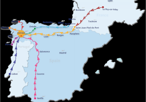 Camino De Santiago Frances Route Map Camino De Santiago Routes Follow the Camino