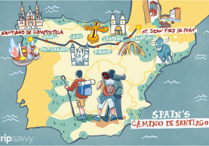 Camino De Santiago Frances Route Map Spain S Camino De Santiago How Long the Trip Takes