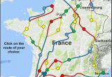 Camino Frances Map Index Map Of Chemins De St Jacques and Other Long Distance Paths In