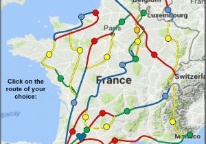 Camino Frances Map Index Map Of Chemins De St Jacques and Other Long Distance Paths In