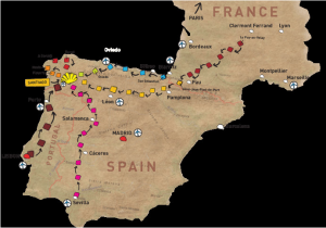 Camino Frances Map Route Pin Od andree A Na Podra A E Podra A E