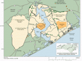 Camp Lejeune north Carolina Map Sir 2004 5270