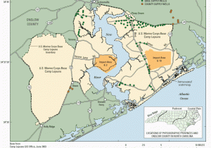 Camp Lejeune north Carolina Map Sir 2004 5270