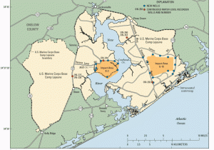 Camp Lejeune north Carolina Map Sir 2004 5270